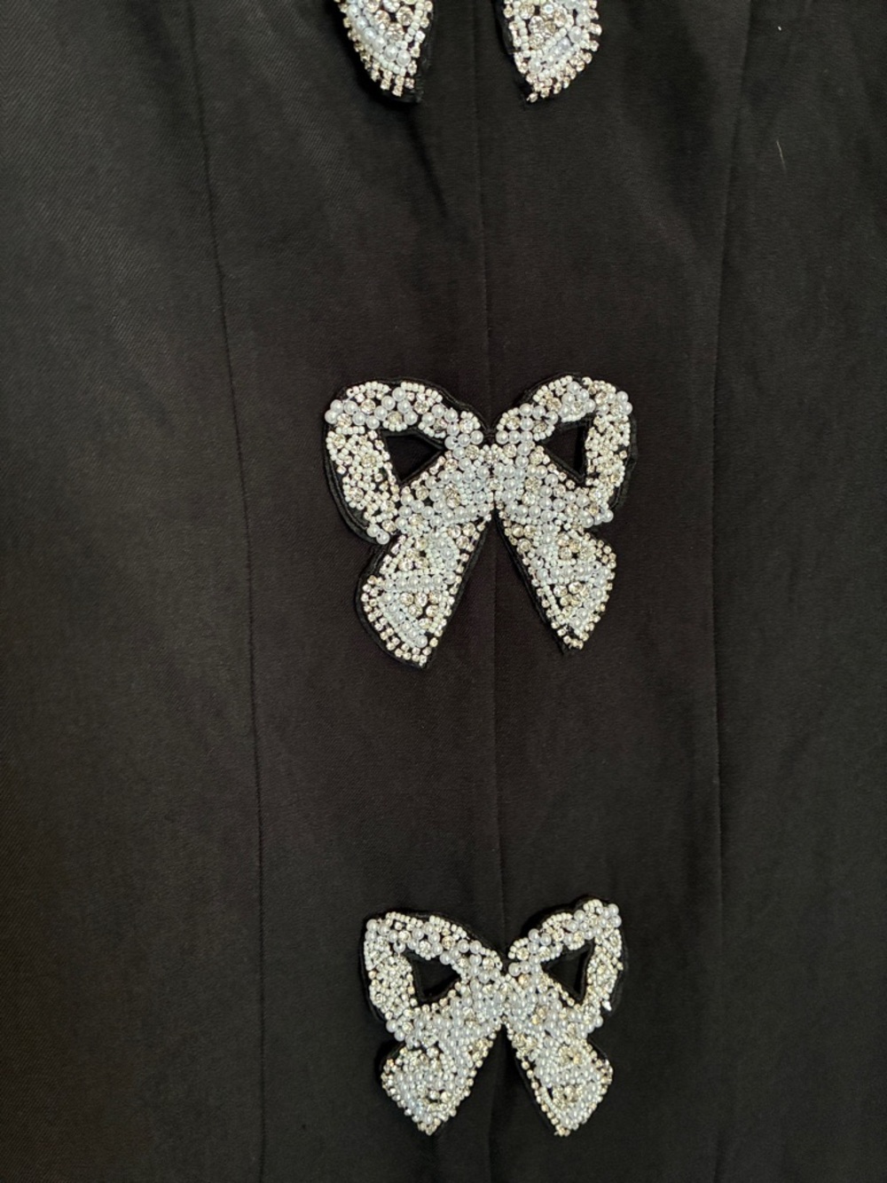 NWT Hyacinth House Beaded Bows Bernadette Mini Dress Sz XS - Picture 7 of 10